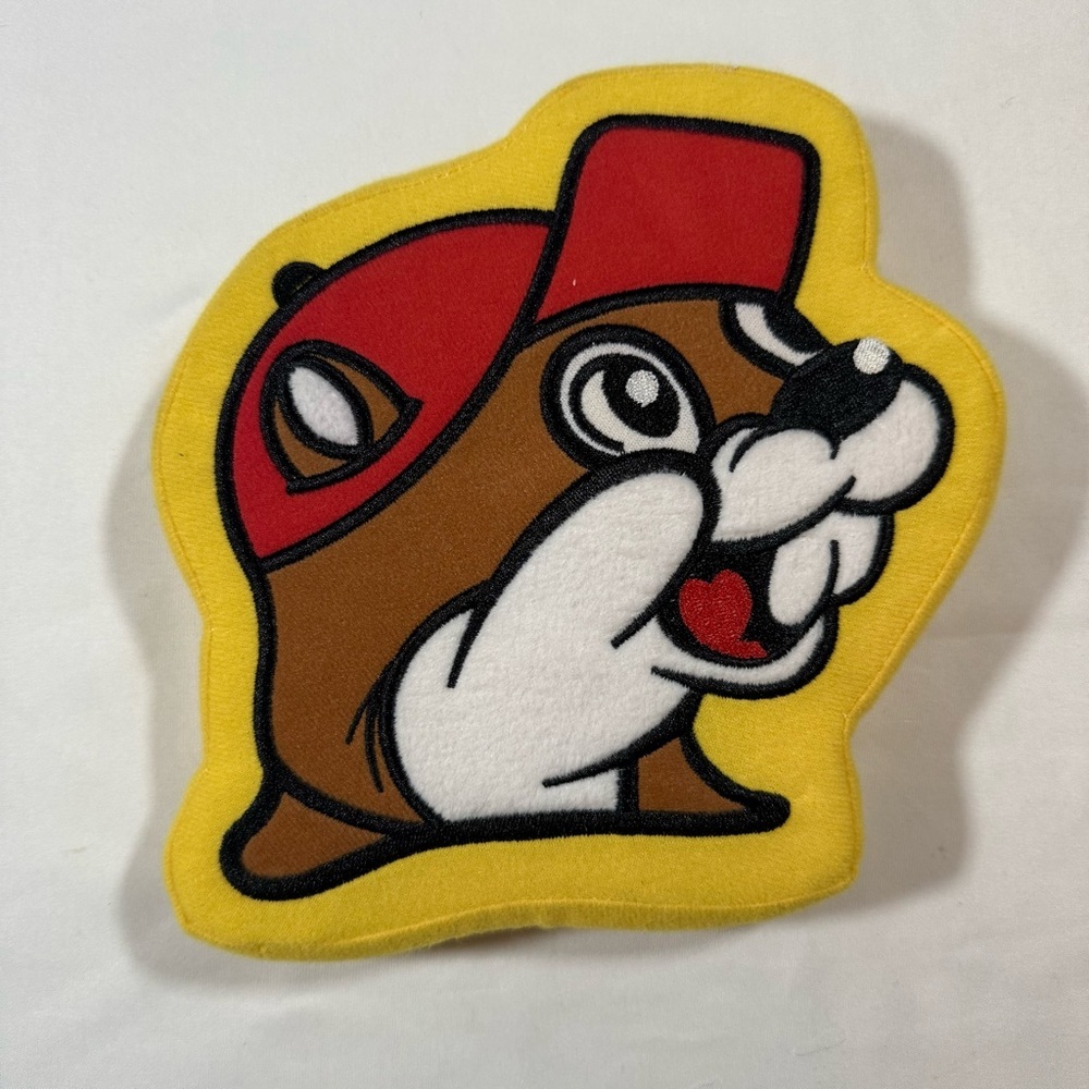Buc-we'd Brown and Red Dog Toy never used but small spot on back from storage